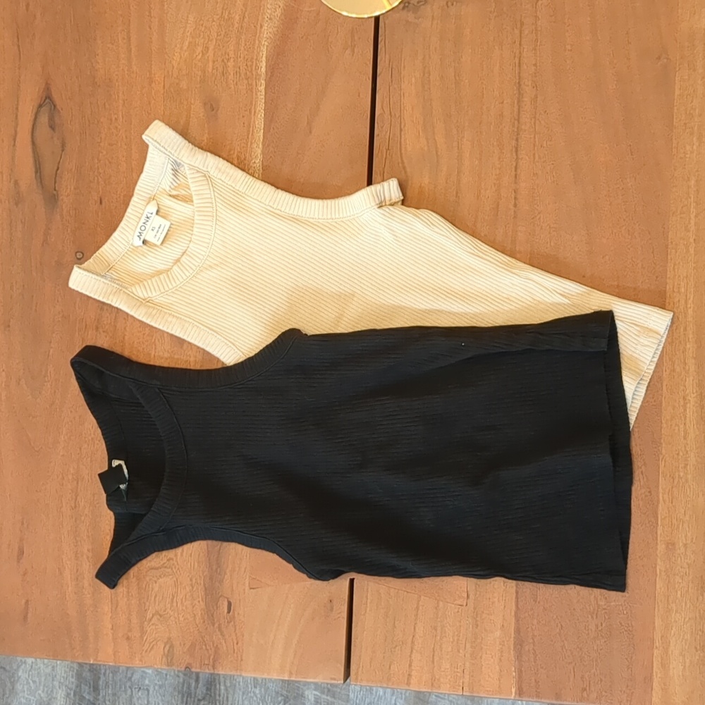 TWO PACK BUNDLE XS halter tank tops